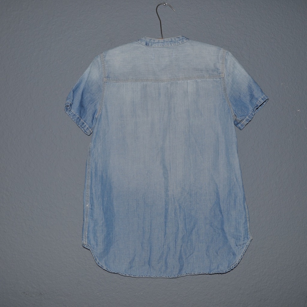 MADEWELL Blue Perfect Chambray Sunday Shirt [E8] - Picture 7 of 8